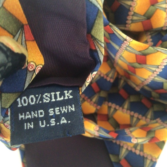 JERRY GARCIA PATTERNED SILK TIE - Picture 8 of 9
